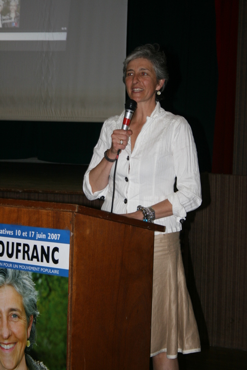 Sylvie Dufranc mène la réunion